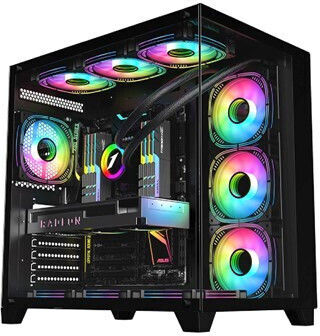 vengeance fury v4 gaming desktop pc (ryzen 9 9900x/64gb ddr5/1.0tb ssd/geforce rtx 5070 ti/no os)